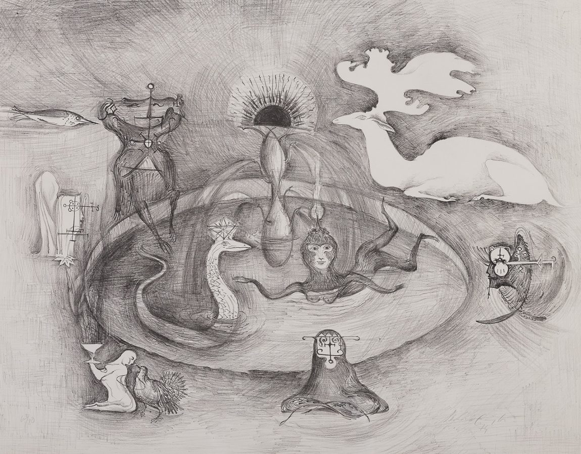 45.- STAG AT MOURN-Leonora Carrington-1974